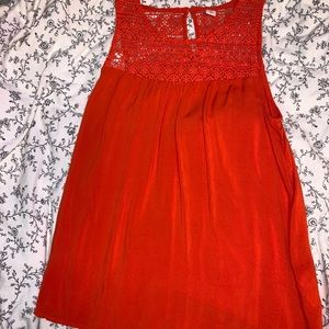 ORANGE FLOWY TANK
